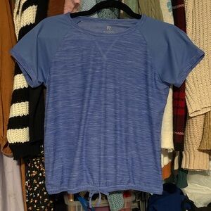 NWOT XL Runway Kids Blue Athletic Short Sleeve Tee